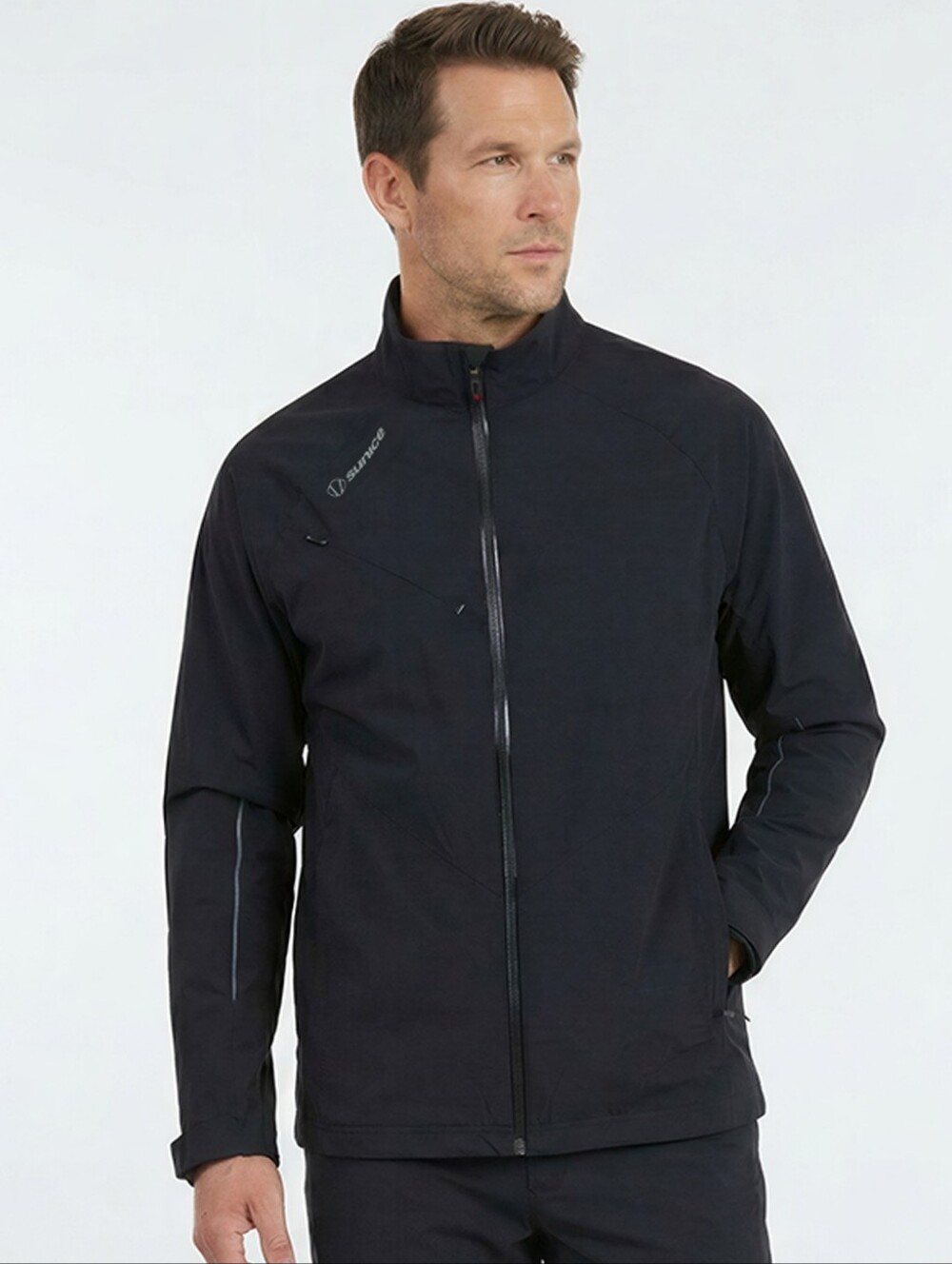 Sunice Men's Elliot Lightweight Windbreaker Jacket Navy Size M NWT